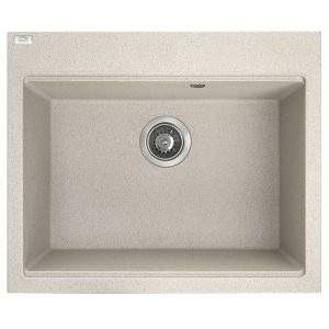 Granitinė (akmens masės) plautuvė LAVEO TAU Smėlio Beige 50x60 cm