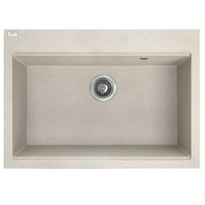 Granitinė (akmens masės) plautuvė LAVEO TAU Smėlio Beige 50x70 cm