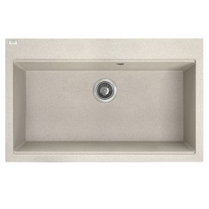 Granitinė (akmens masės) plautuvė LAVEO TAU Smėlio Beige 50x80 cm