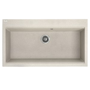 Granitinė (akmens masės) plautuvė LAVEO TAU Smėlio Beige 50x90 cm