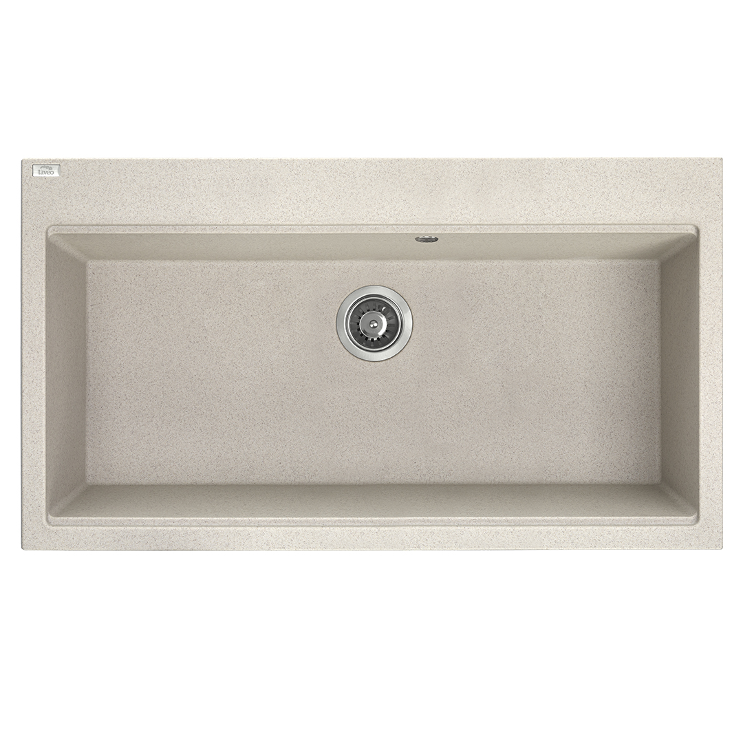 Granitinė (akmens masės) plautuvė LAVEO TAU Smėlio Beige 50x90 cm