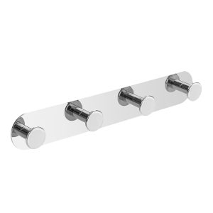 Kabykla su keturiais kabliukais LAVEO MIRI Chrome