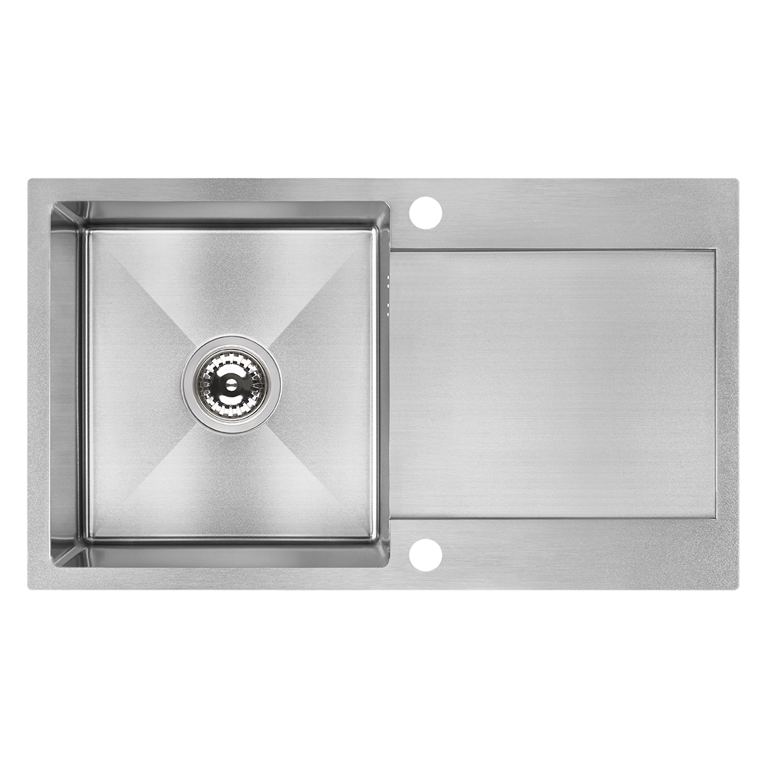 Nerūdijančio plieno plautuvė LAVEO MARMARA Steel 44x76 cm