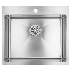 Nerūdijančio plieno plautuvė LAVEO MARMARA Steel 51x59 cm