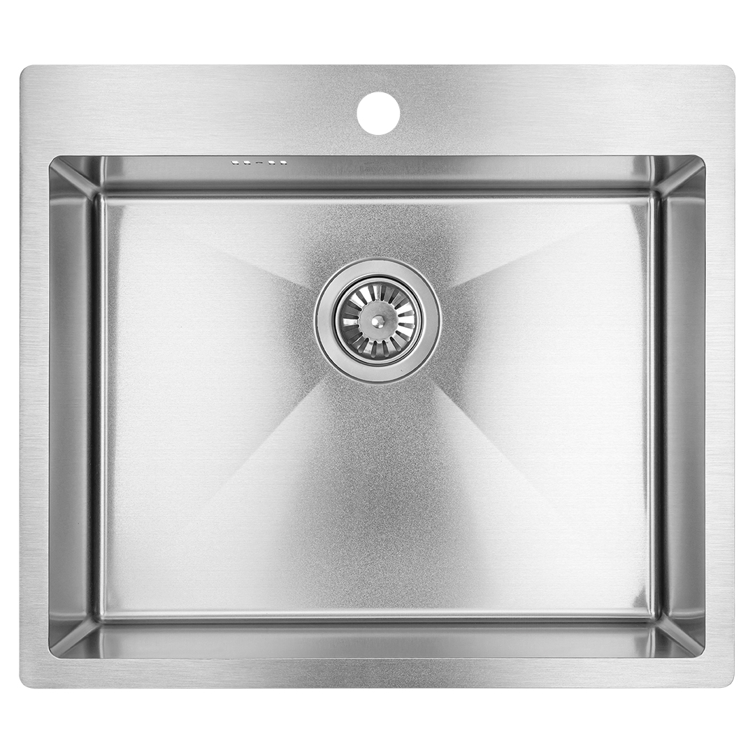 Nerūdijančio plieno plautuvė LAVEO MARMARA Steel 51x59 cm
