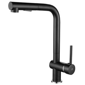 Virtuvinis maišytuvas LUNA LAVEO Black granite
