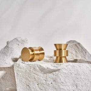 Baldinės žalvarinės rankenėlės BRASS GRACE
